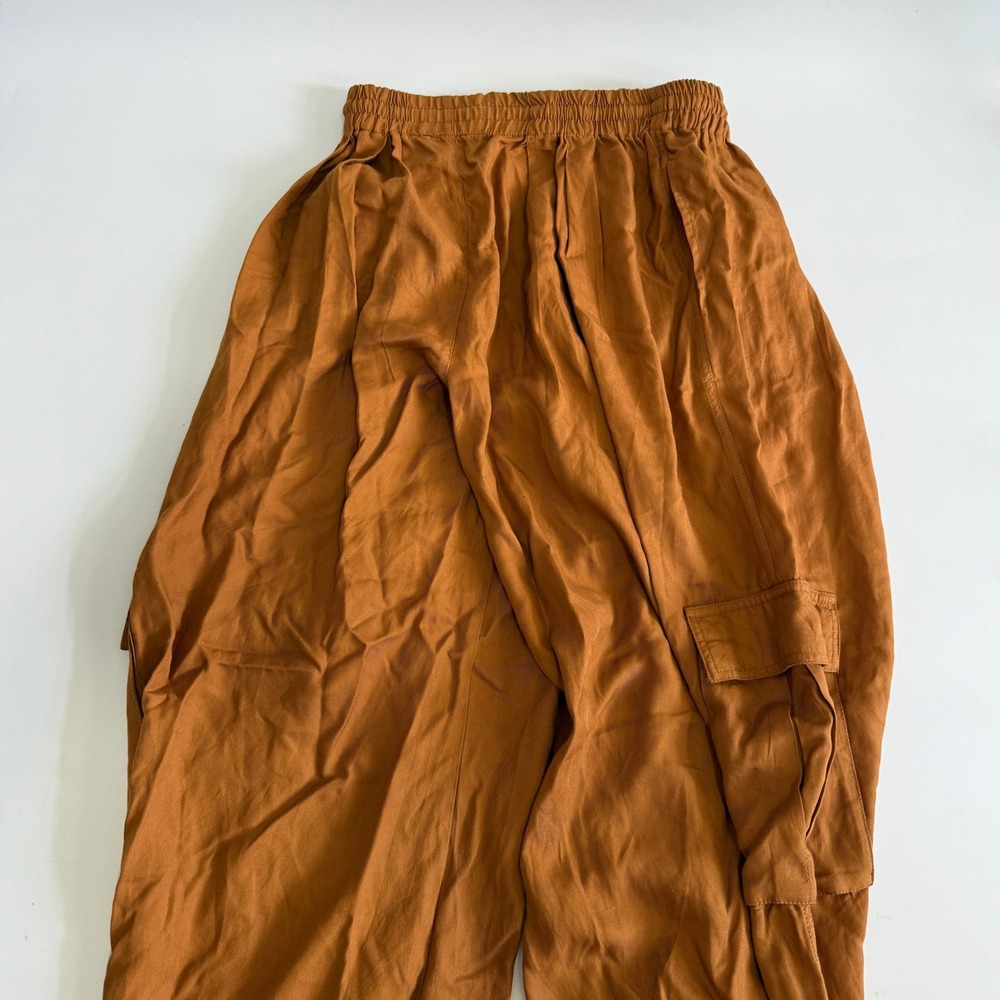 Free People Womens Rust Brown Lyocell Cargo Jogger Pants OB1722209 Size L - Picture 9 of 10